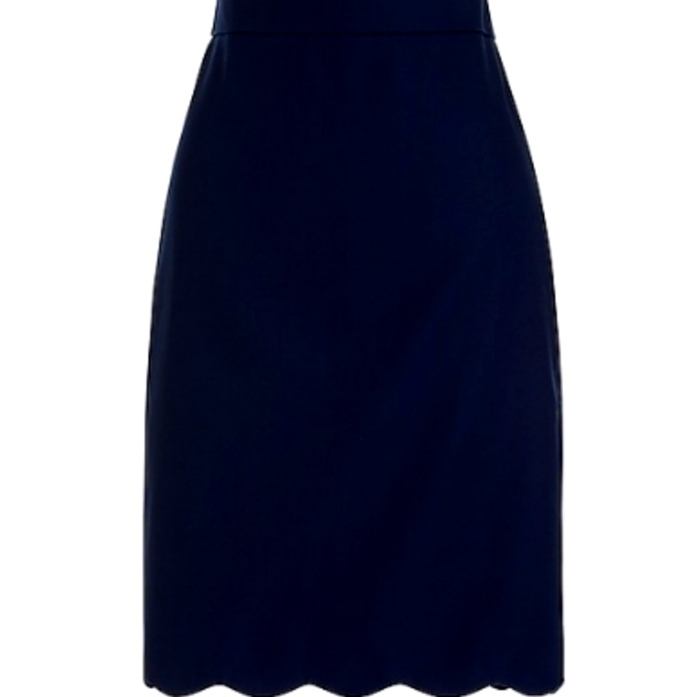 Nwot JCrew scalloped cotton pencil skirt